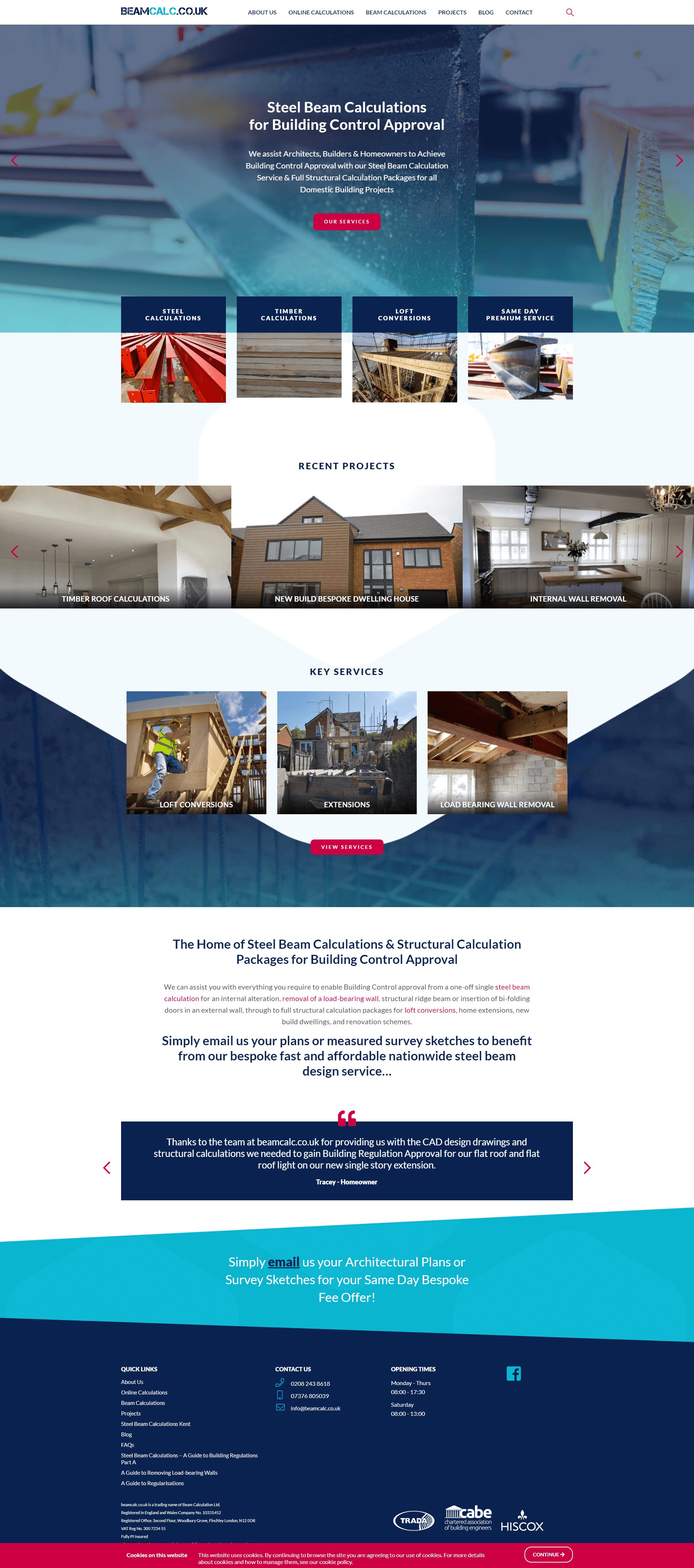 Beamcalc website